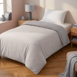 Trapuntino singolo double face grigio