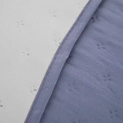 Trapuntino singolo microfibra Water washed blu sabbia