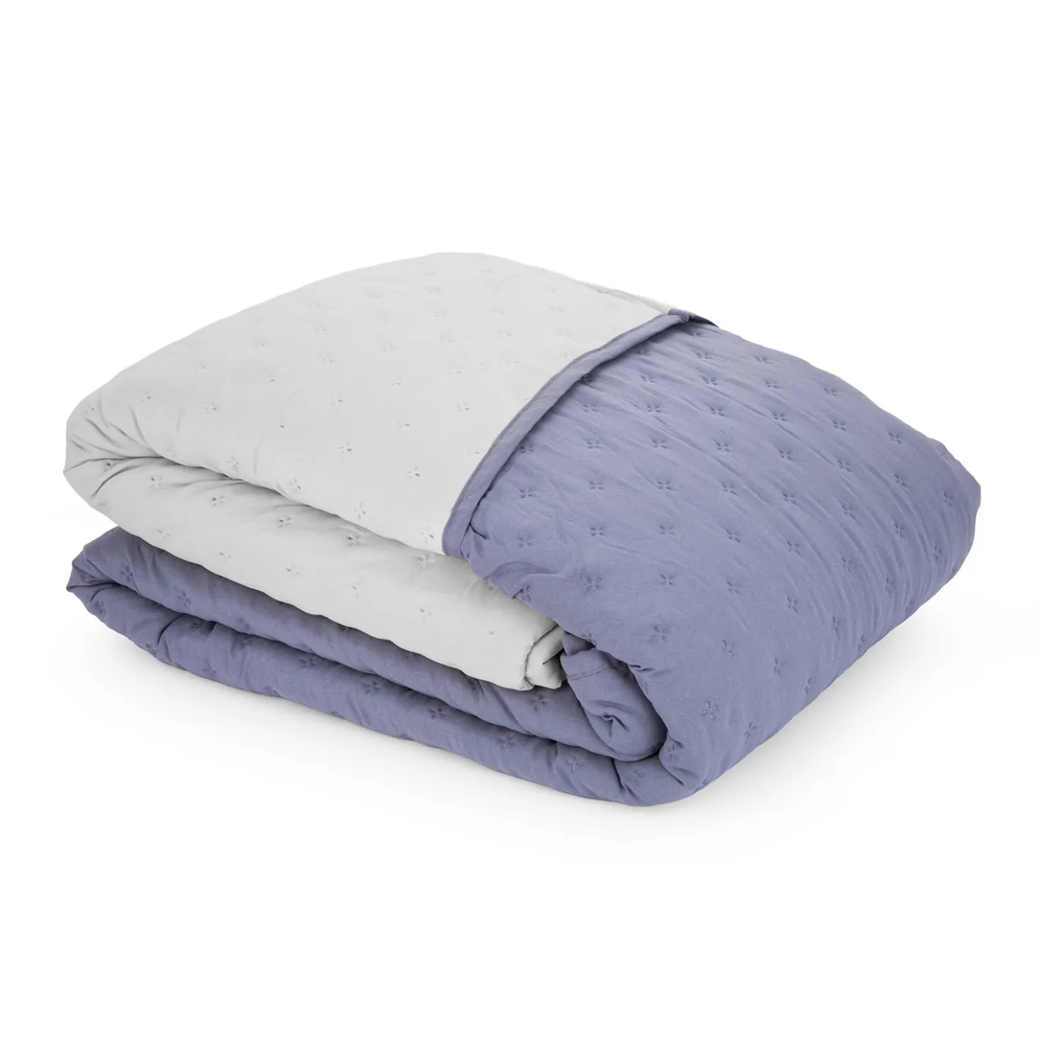 Trapuntino singolo microfibra Water washed blu sabbia