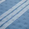 Trapuntino singolo righe blu microfibra