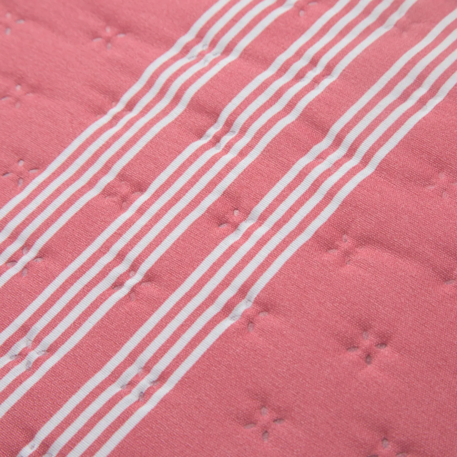 Trapuntino singolo righe malva microfibra