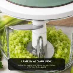 Tritatutto elettrico senza fili 300 ml verde