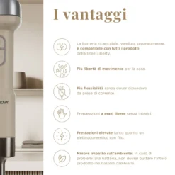Tritatutto senza fili 200 W Liberty senza batteria