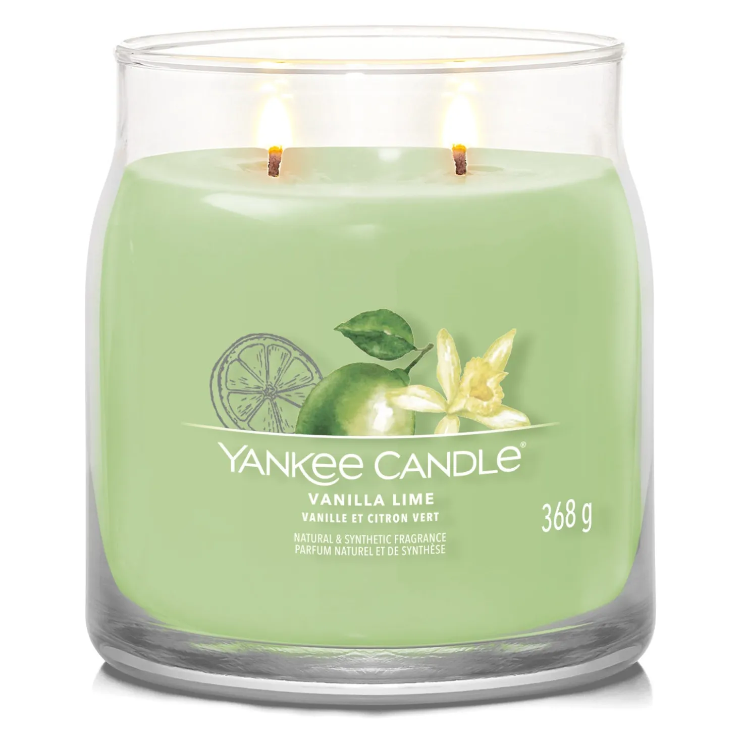 Vanilla Lime, candela in giara media Yankee Candle