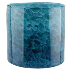 Vaso in vetro 29x29 cm azzurro