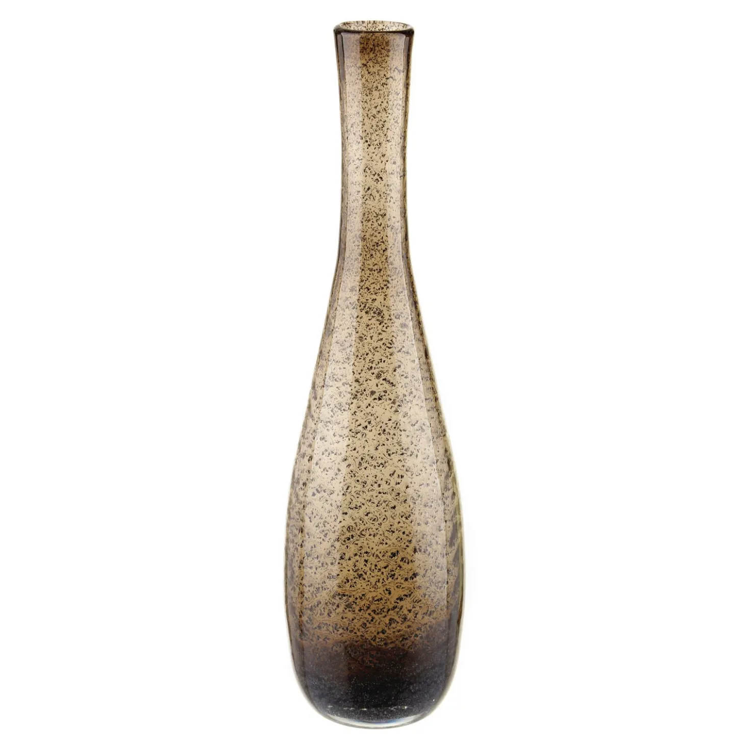 Vaso in vetro 40x10 cm marrone