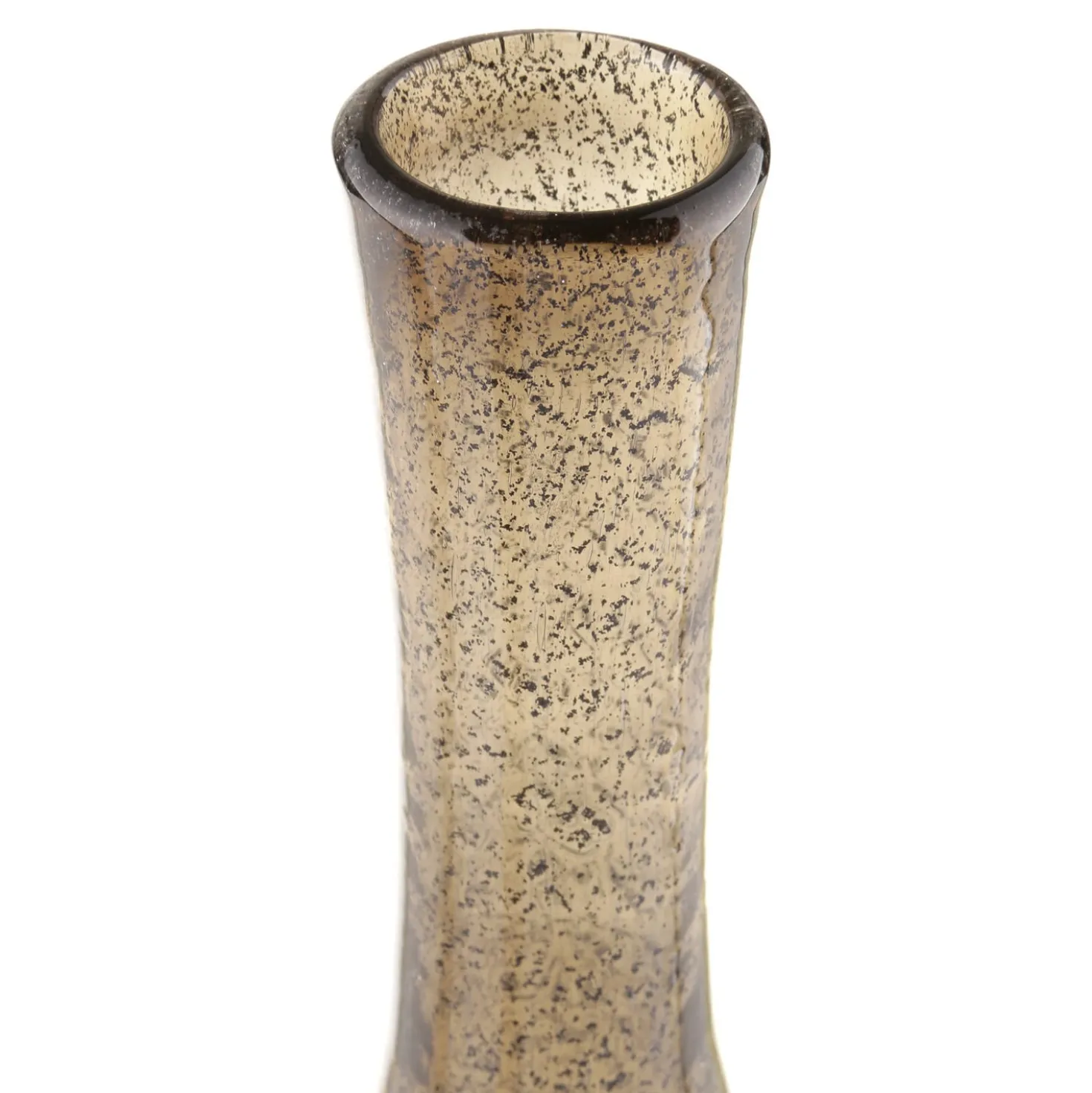Vaso in vetro 40x10 cm marrone