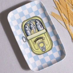 Vassoio Mediterranean pop in ceramica 31x20 cm