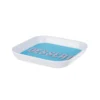 Vassoio melammina 15x15 cm azzurro Maiolika