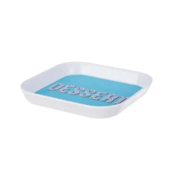 Vassoio melammina 15x15 cm azzurro Maiolika