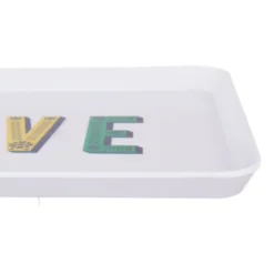 Vassoio melammina 29,7x21,5 cm bianco Maiolika