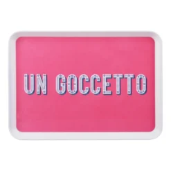 Vassoio melammina 29,7x21,5 cm fucsia Maiolika