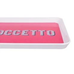 Vassoio melammina 29,7x21,5 cm fucsia Maiolika