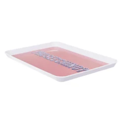 Vassoio melammina 29,7x21,5 cm rosa Maiolika