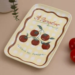 Vassoio pomodori in ceramica 31x20 cm