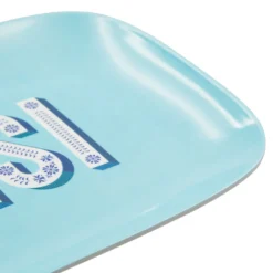 Vassoio rettangolare 37,5x17,5 cm azzurro Maiolika