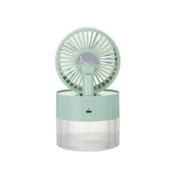 Ventilatore portatile con nebulizzatore verde