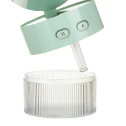 Ventilatore portatile con nebulizzatore verde