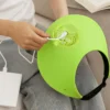 Visiera regolabile con ventilatore verde lime