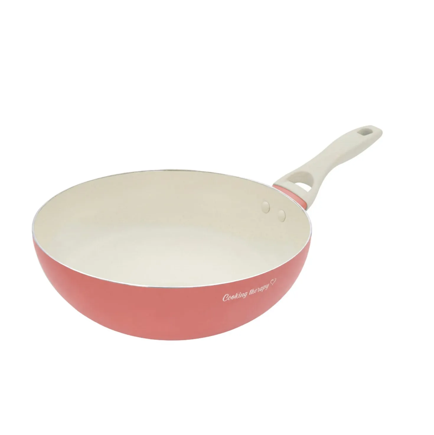 Wok 28 cm corallo Cooking Therapy