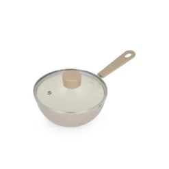 Wok 16 cm Mini Fantasy con coperchio beige