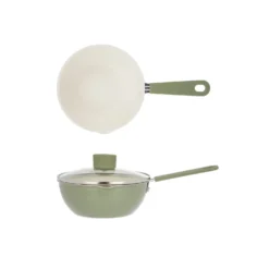Wok 16 cm Mini Fantasy con coperchio verde