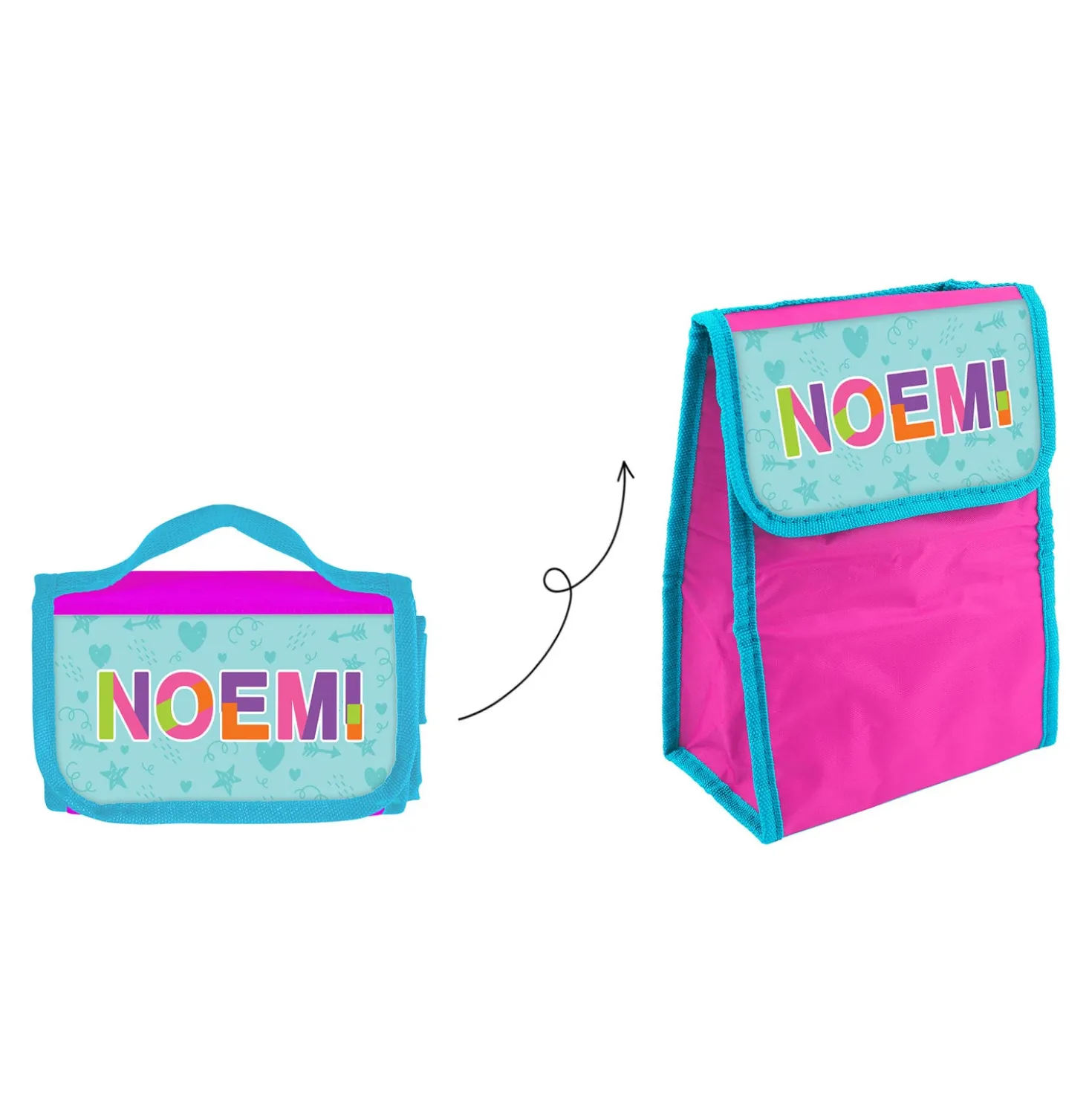 Zainetto bambina porta merenda nome Noemi