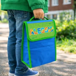 Zainetto bambino porta merenda nome Alessio
