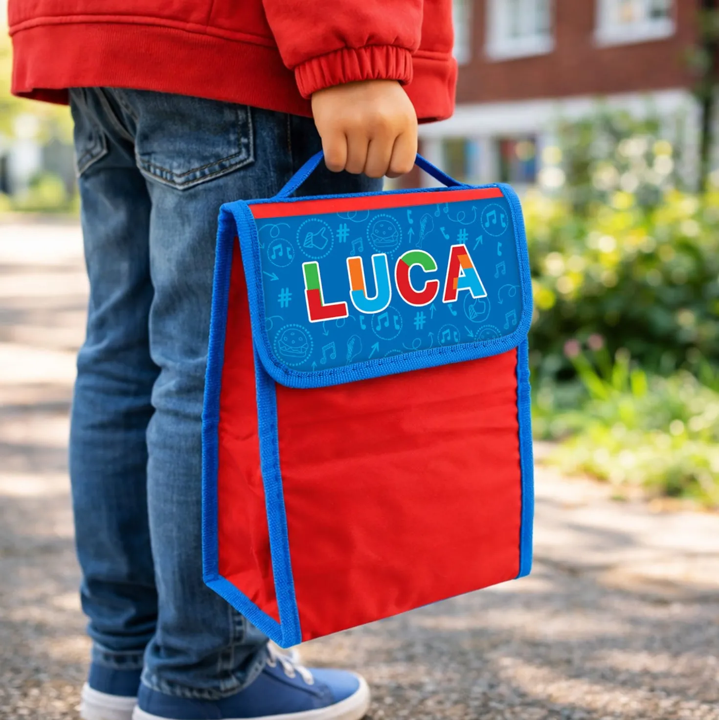 Zainetto bambino porta merenda nome Luca