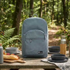 Zaino termico con tasche bianco 30x19x44 cm