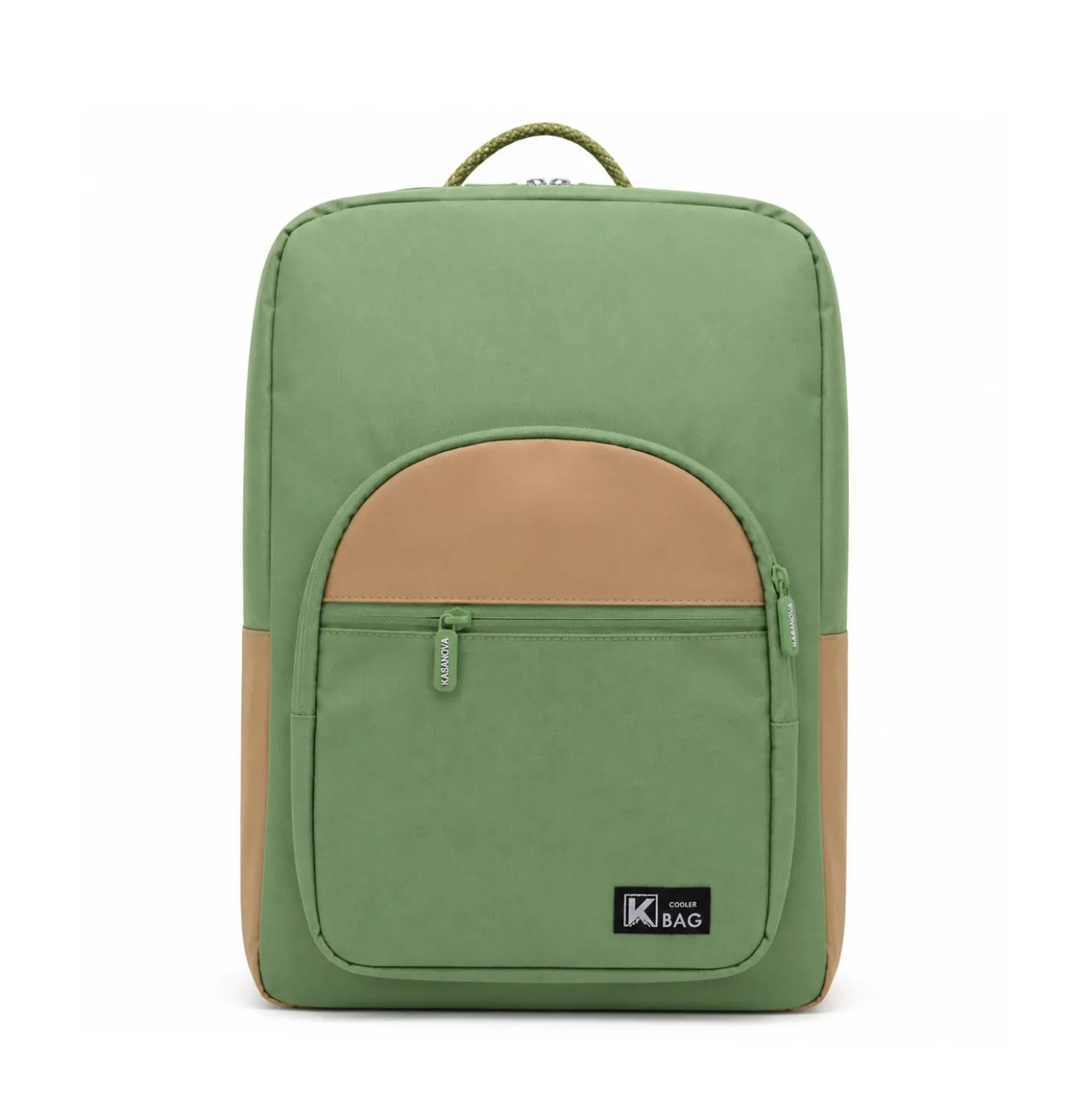 Zaino termico con tasche verde 30x19x44 cm