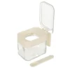 Zuccheriera in vetro 300 ml con cucchiaino bianco